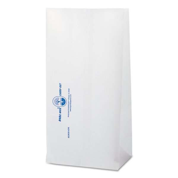 Bagcraft Dubl Wax SOS Bakery Bags, 6.13" x 12.38", White, PK1000 BGC 300298